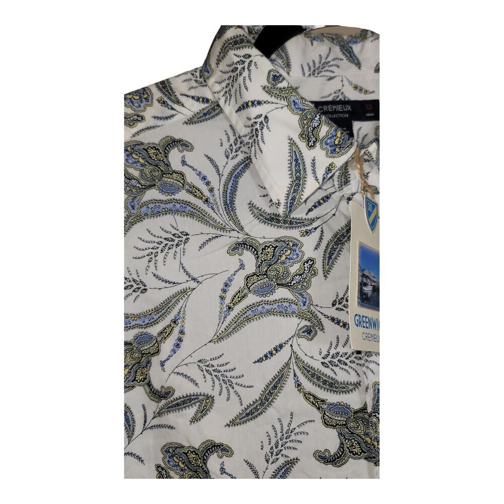 NWT Cremieux Men's XL Shirt Dressy Casual Button‎ Down Lightweight Floral - Picture 4 of 4